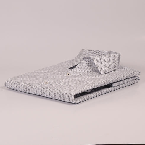 ZR White Tri Printed Shirt